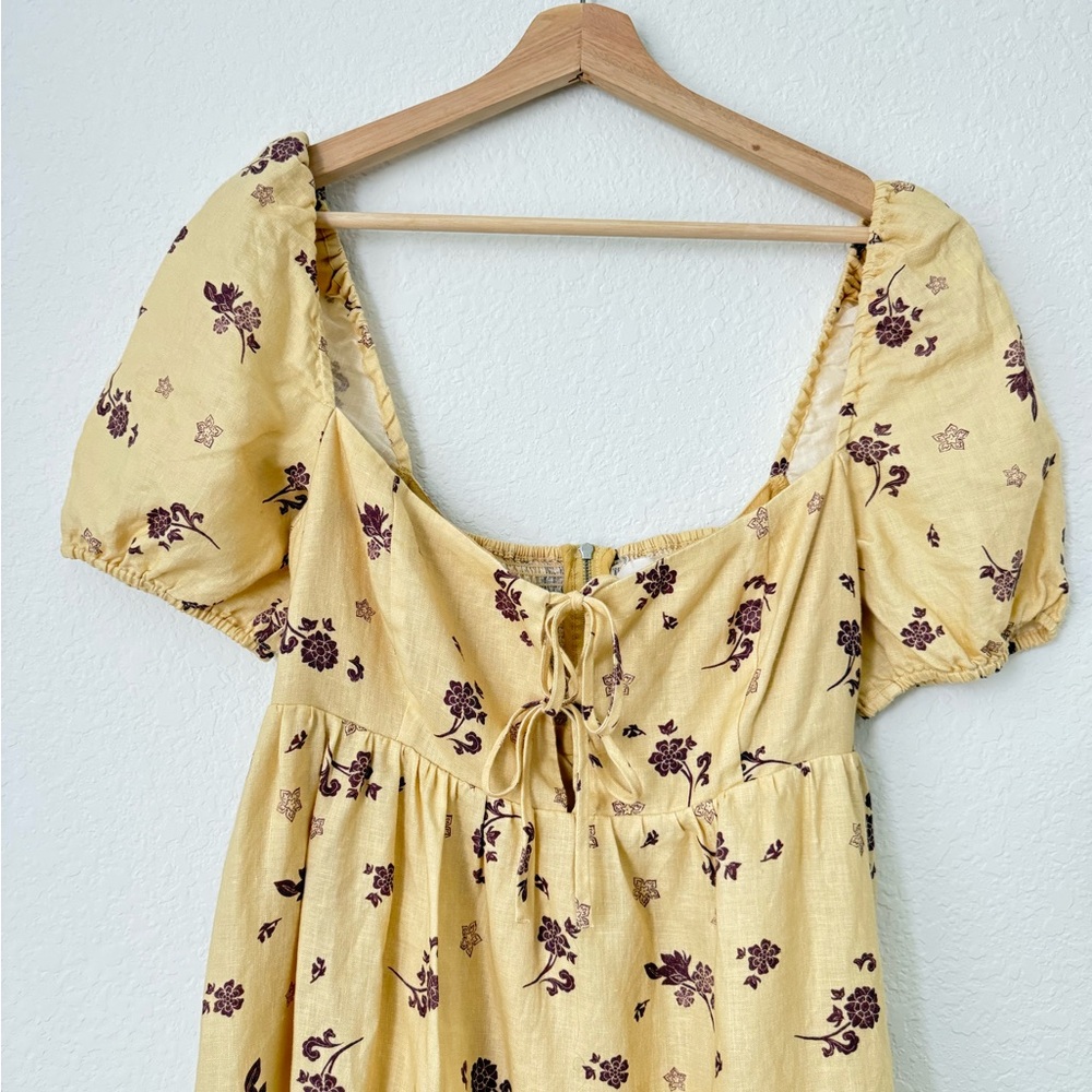 Aritzia Wilfred Rowena Linen Floral Dress - Picture 7 of 11